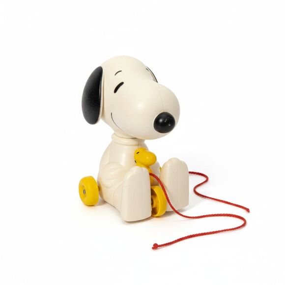 Vintage Snoopy and Woodstock Pull Toy -- ITEM #3361 - Picture 1 of 11